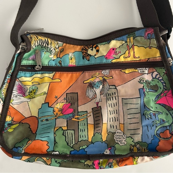 Vintage Y2K LeSportsac Multicolor Animal Print Bag - Picture 5 of 9